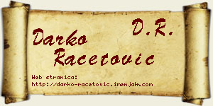 Darko Račetović vizit kartica